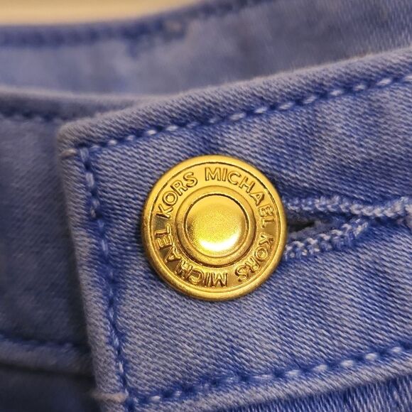 Michael Kors Izzy Cropped Skinny Jeans In "Oxford Blue" Size 8 NWT - Picture 4 of 9